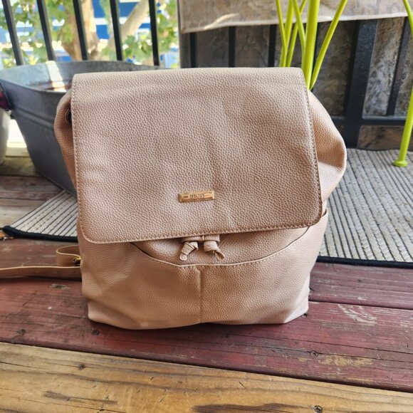 Kenneth Cole Tan Beige Backpack Purse - Picture 2 of 10